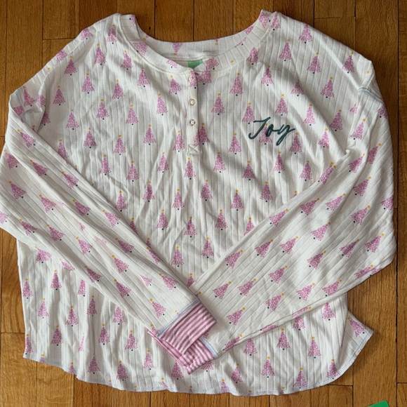 Honeydew Intimates Pink and White Pajama Set - Picture 2 of 6